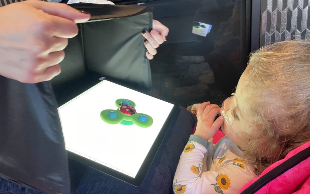 Using a Light Pad to Aid Vision